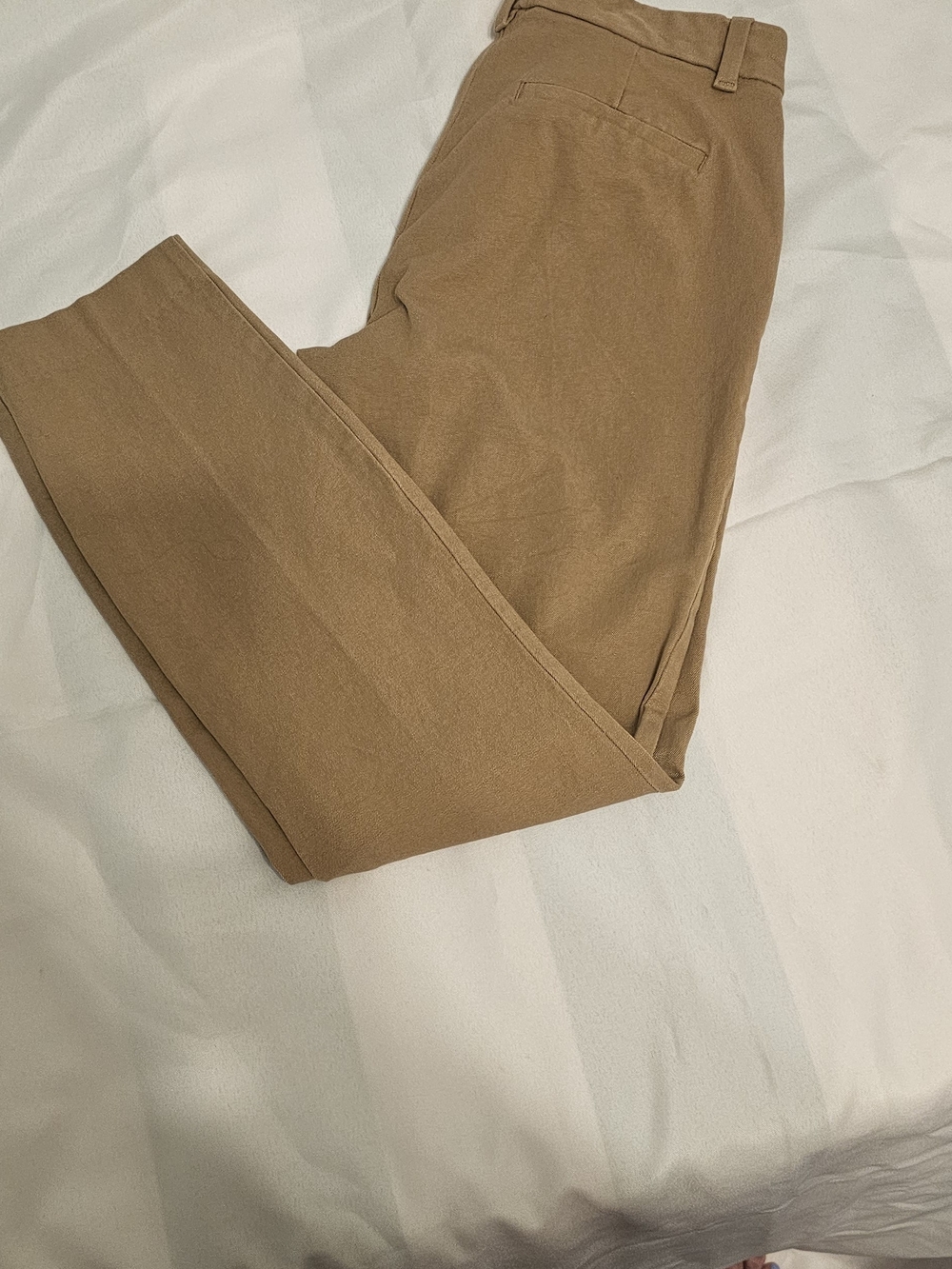 GAP Cropped Chino Pants in Camel